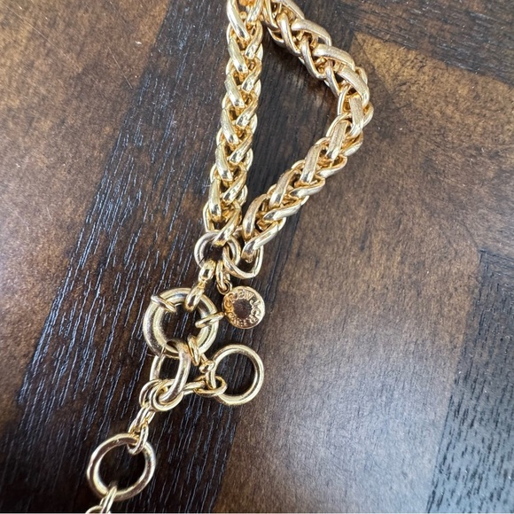 NWOT! J. Crew Double-Chain Elegant Gold Bow and Pearl Necklace - Picture 2 of 4